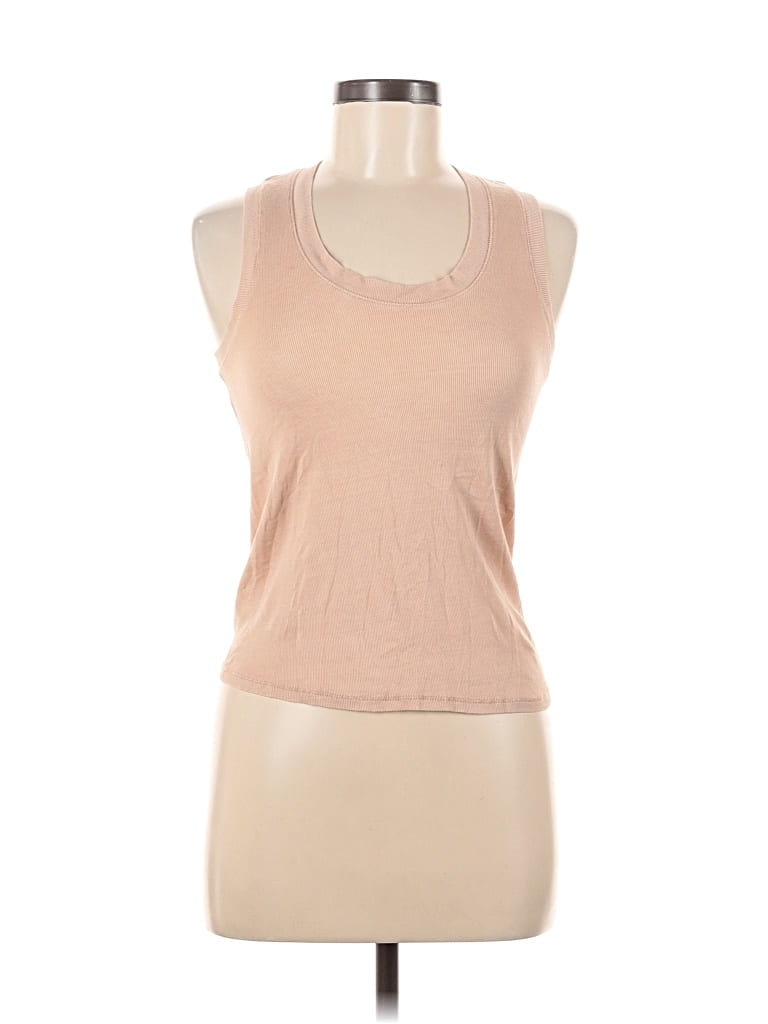 INTIMATELY BY FREE PEOPLE Pre-owned Tank Top Tan Halter Neckline Tops In Brown