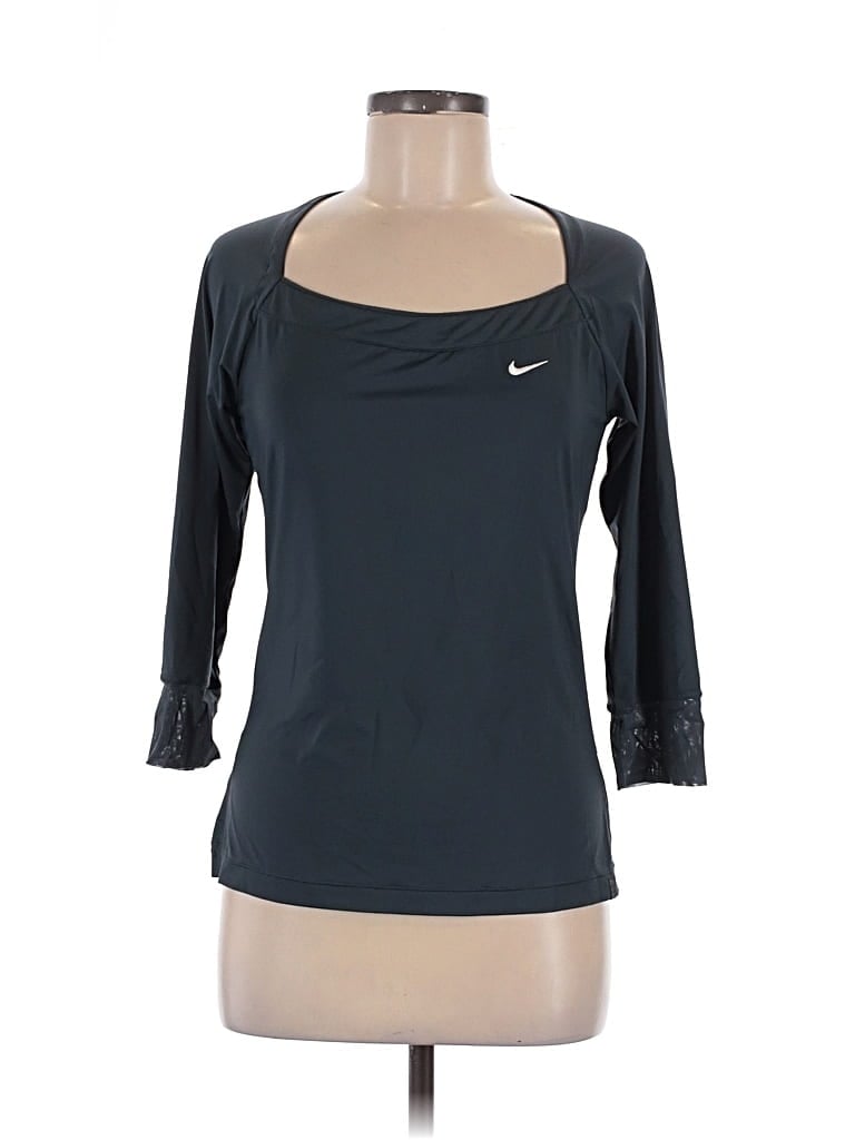 Pre-owned Nike 3/4 Sleeve T-shirt In Blue