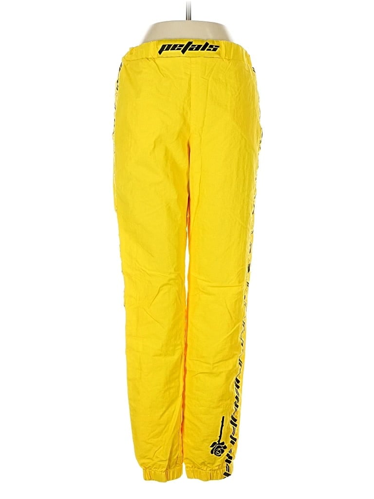 Pre-owned Petals And Peacocks Track Pants In Yellow