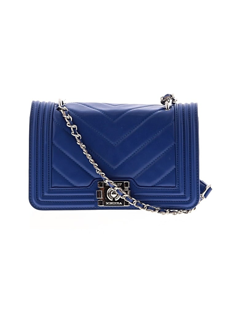 Pre-owned Badgley Mischka Crossbody Bag In Blue