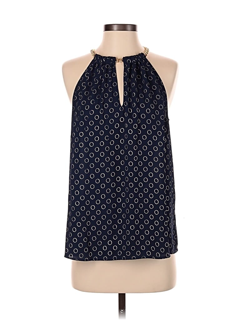 Pre-owned Michael Michael Kors Sleeveless Blouse In Blue