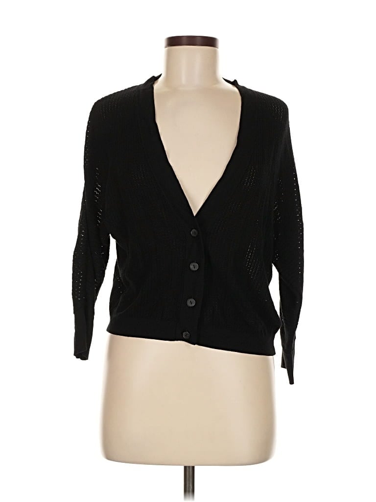 Pre-owned Etcetera Cardigan Sweater In Black