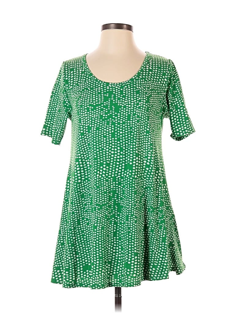 Pre-owned Lularoe Casual Dress In Green