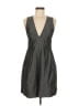 Theory Metallic Gray Cocktail Dress Size 8 - photo 1