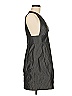 Theory Metallic Gray Cocktail Dress Size 8 - photo 4