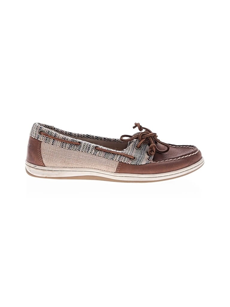 Pre-owned Sperry Top-sider® Flats Brown Shoes