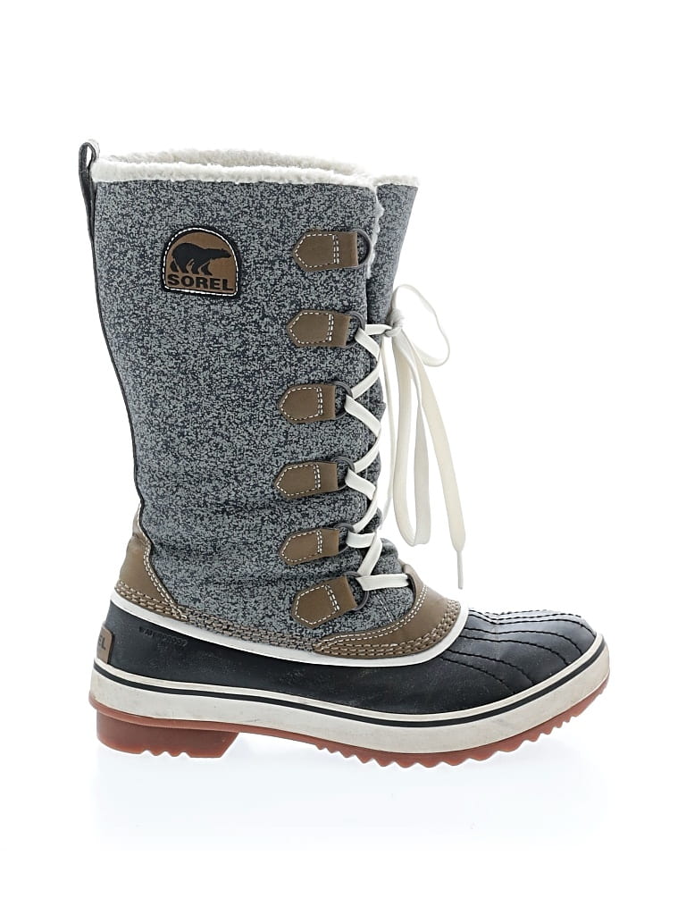Pre-owned Sorel Rain Boots In Gray