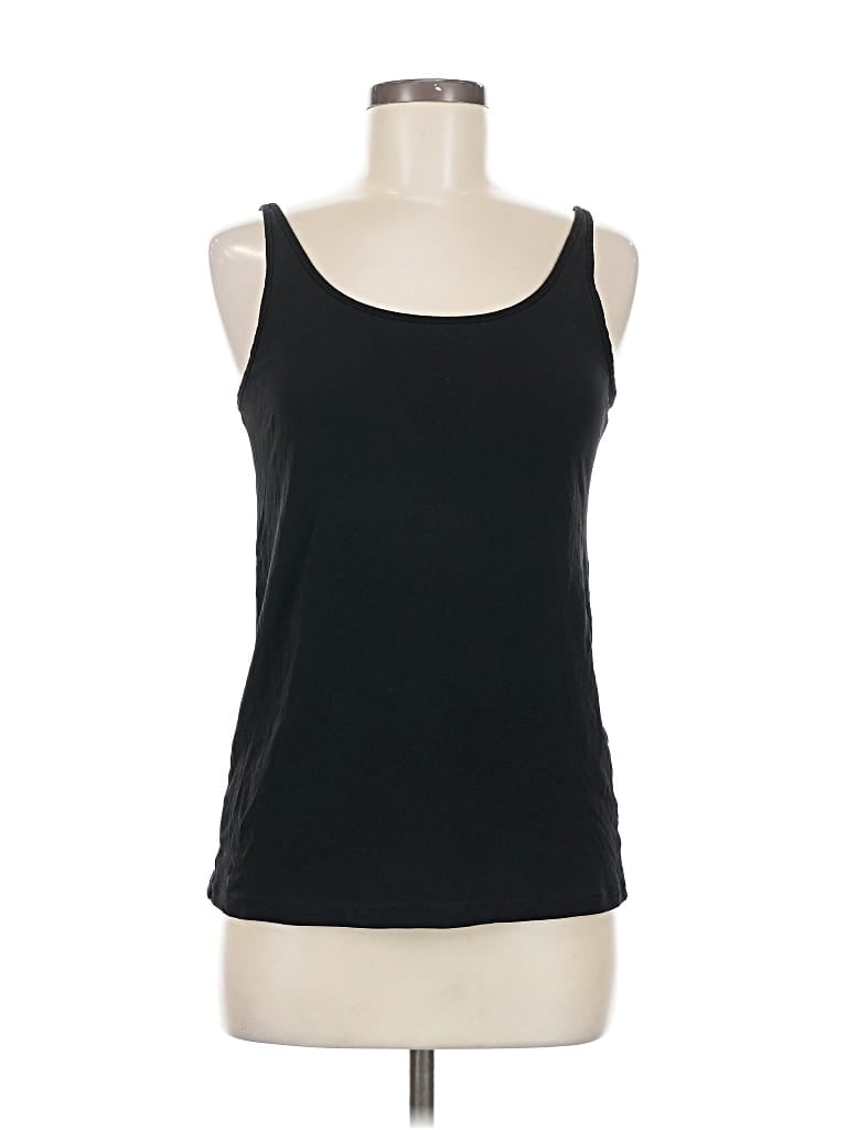Pre-owned Eileen Fisher Tank Top Black Strapless Neckline Tops