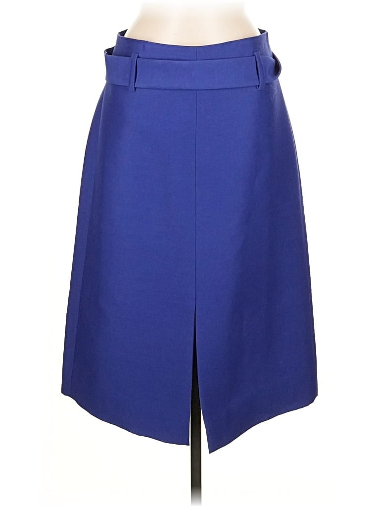 J.crew Collection Wool Skirt In Blue