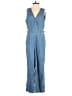 Point Sur 100% Cotton Solid Blue Jumpsuit Size 2 - photo 1