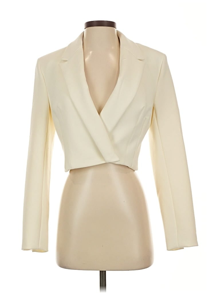 Pre-owned Zara Blazer Jacket In White