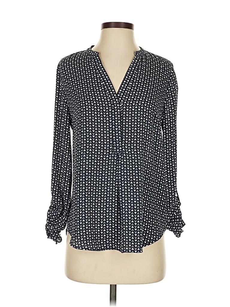 Pre-owned The Limited Long Sleeve Blouse In Black