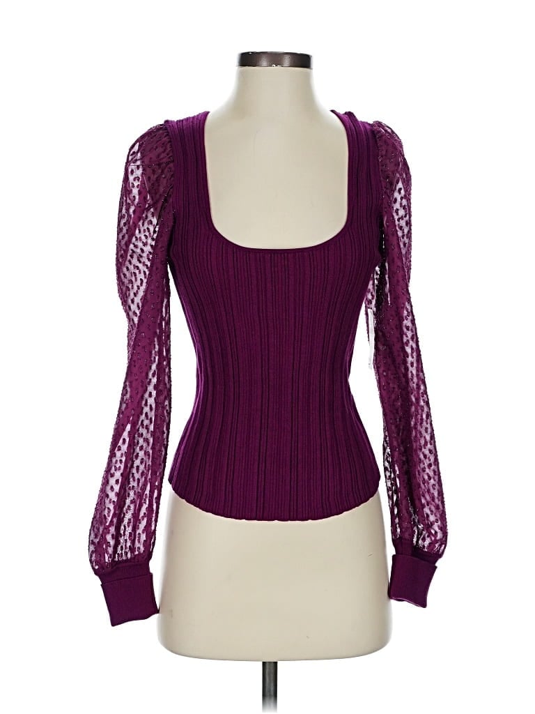 By Anthropologie Cardigan Sweater In Purple