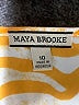 Maya Brooke 100% Polyester Yellow Short Sleeve Blouse Size 10 - photo 7