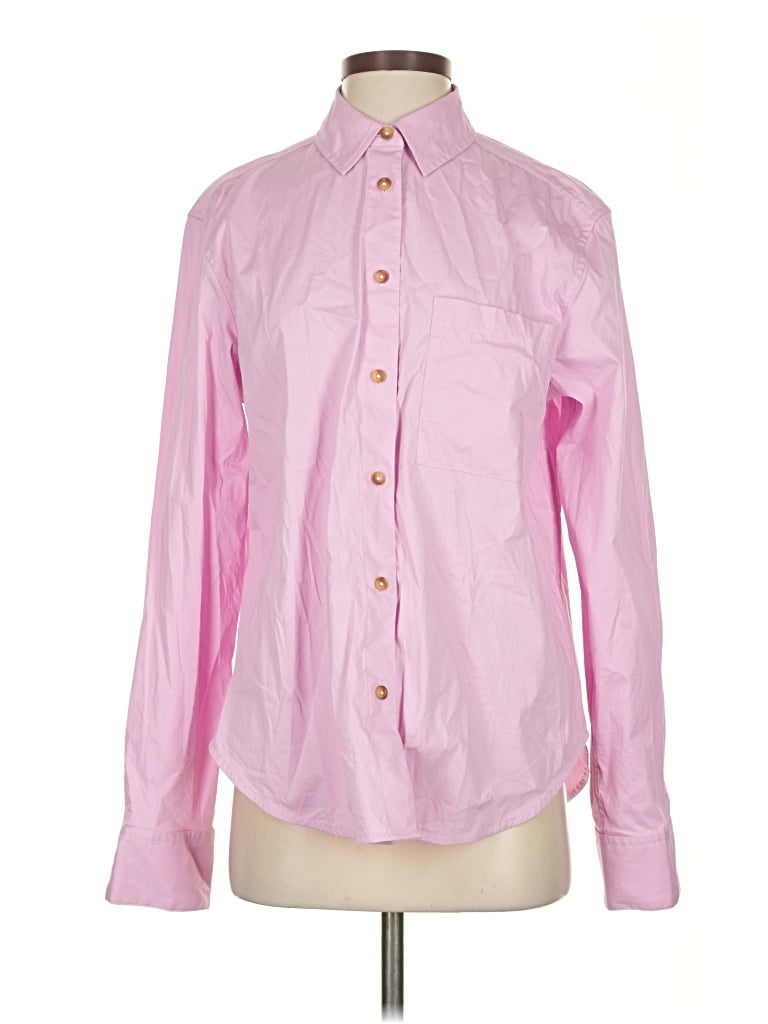Pre-owned Lululemon Athletica Long Sleeve Button Down Shirt In Pink