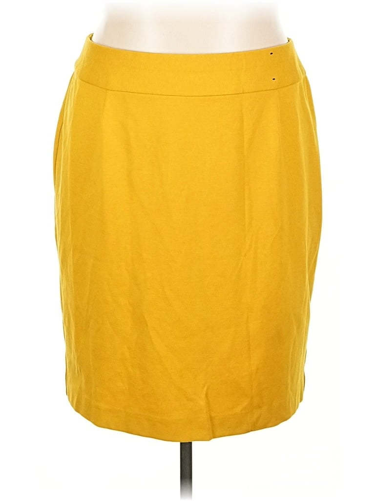 Pre-owned Lane Bryant Casual Skirt In Yellow