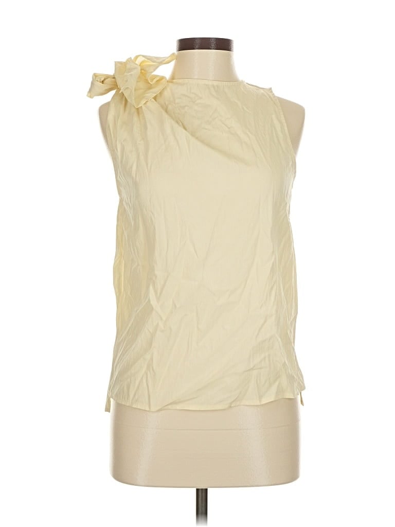 COMMENSE Pre-owned Sleeveless Blouse In White