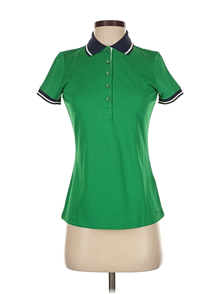 Pre-owned Izod Short Sleeve Polo Shirt In Green
