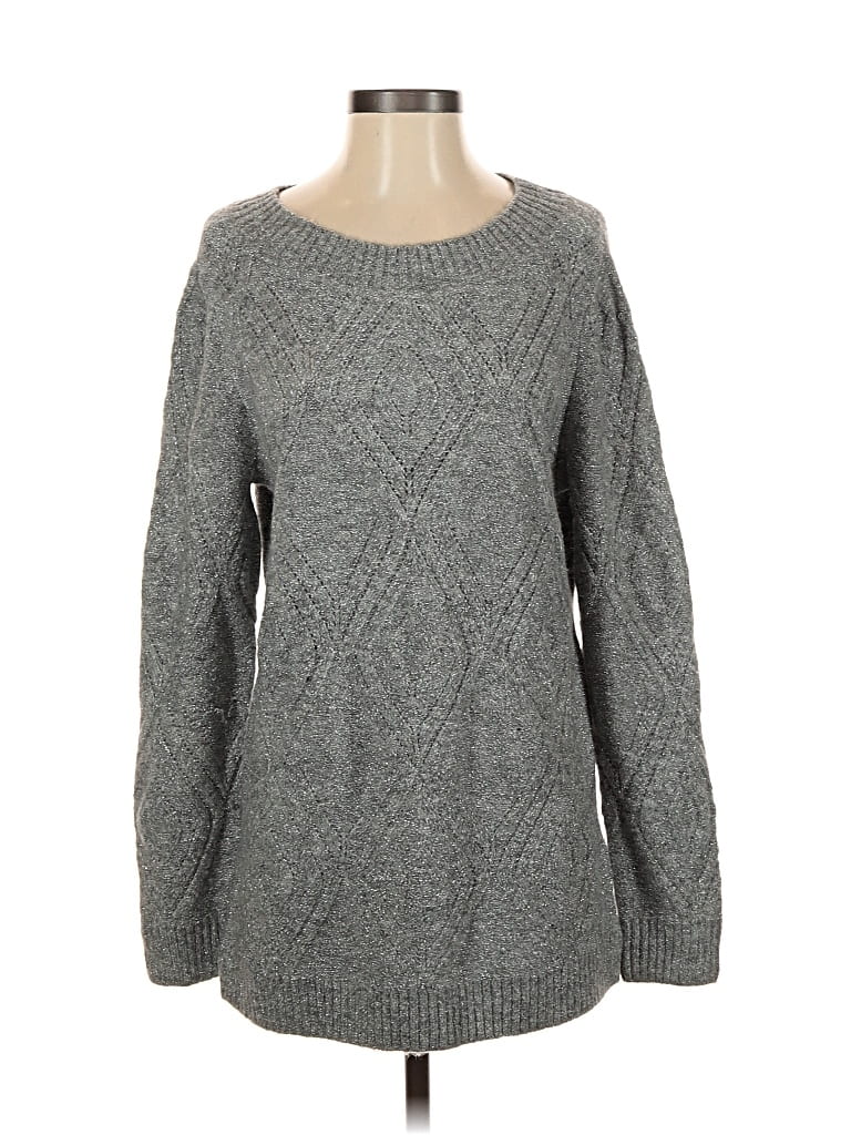 Talbots Pullover Sweater In Gray