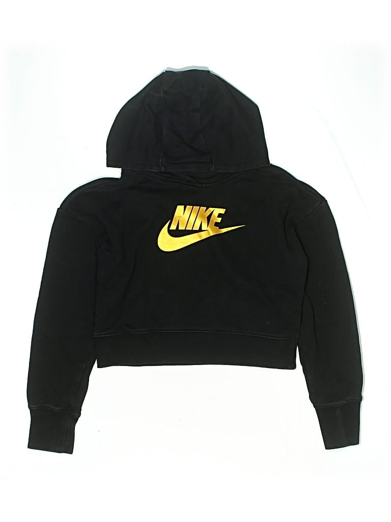 Pre-owned Nike Kids' Zip Up Hoodie In Black