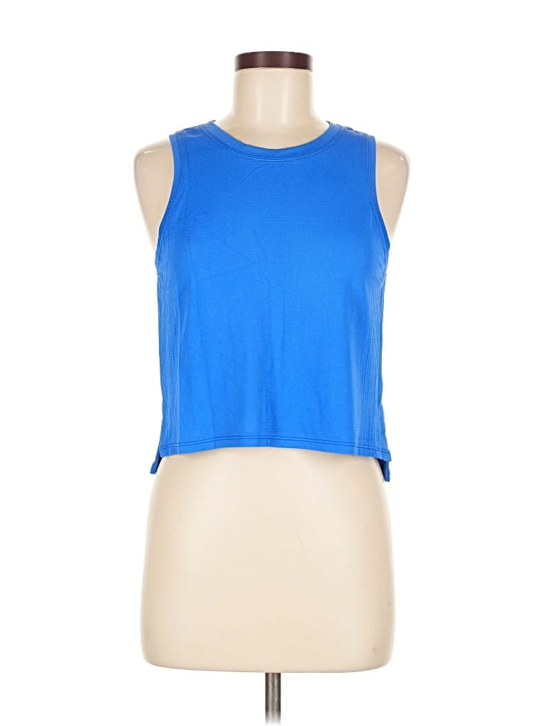 Pre-owned Lululemon Athletica Sleeveless T-shirt In Blue