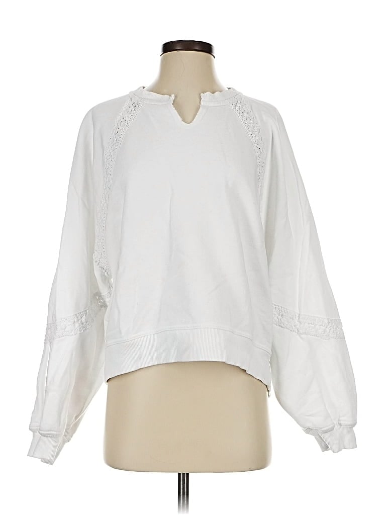 Pre-owned Aerie Sweatshirt In White