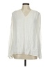 Lewit 100% Viscose Ivory Long Sleeve Blouse Size M - photo 1