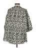 Hayden Animal Print Ivory 3/4 Sleeve Blouse Size S - photo 2