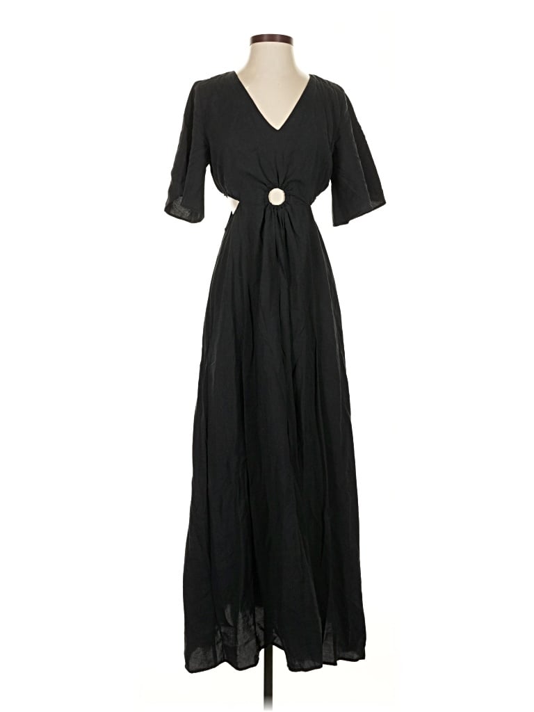 Pre-owned Mng Casual Dress In Black