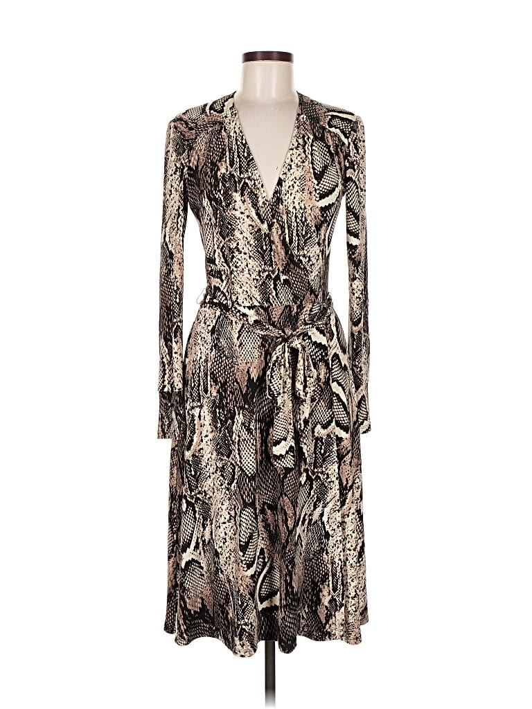 Pre-owned Donna Morgan Cocktail Dress In Brown