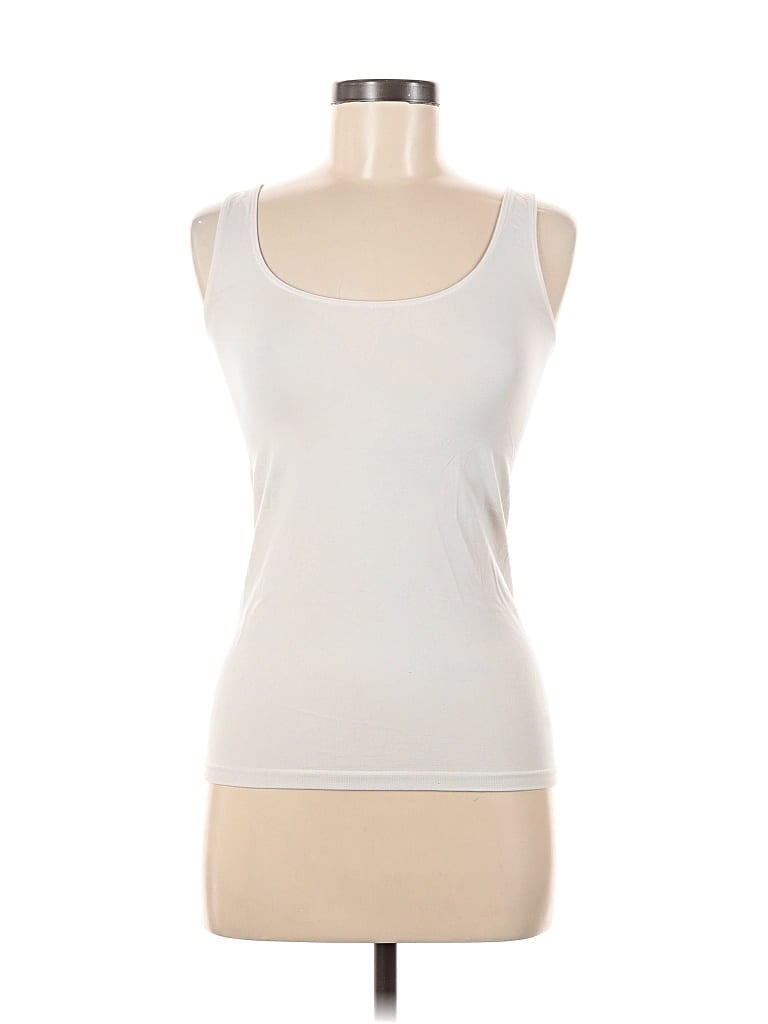 Pre-owned The Limited Tank Top Ivory Strapless Neckline Tops In White