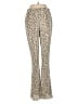 Topshop 100% Polyester Animal Print Gold Casual Pants Size 8 - photo 1