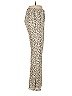 Topshop 100% Polyester Animal Print Gold Casual Pants Size 8 - photo 4