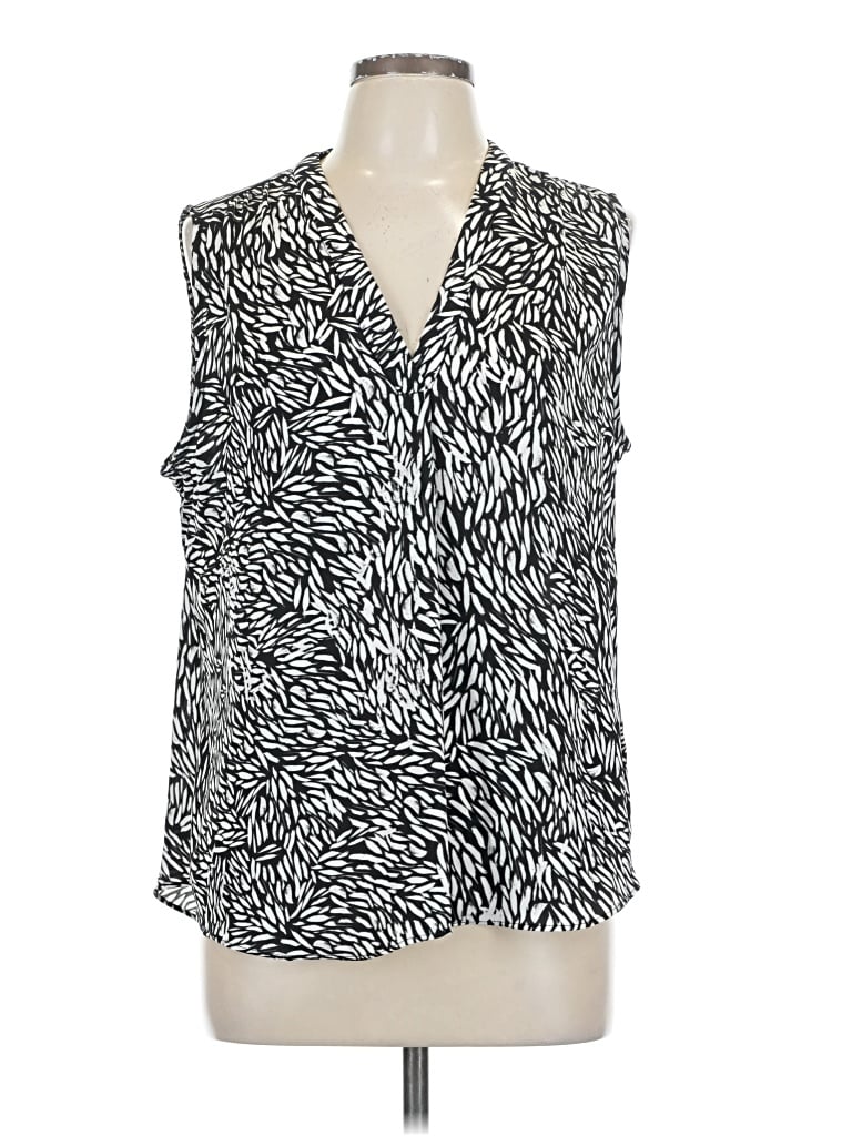 Pre-owned Vince Camuto Sleeveless Blouse In Black