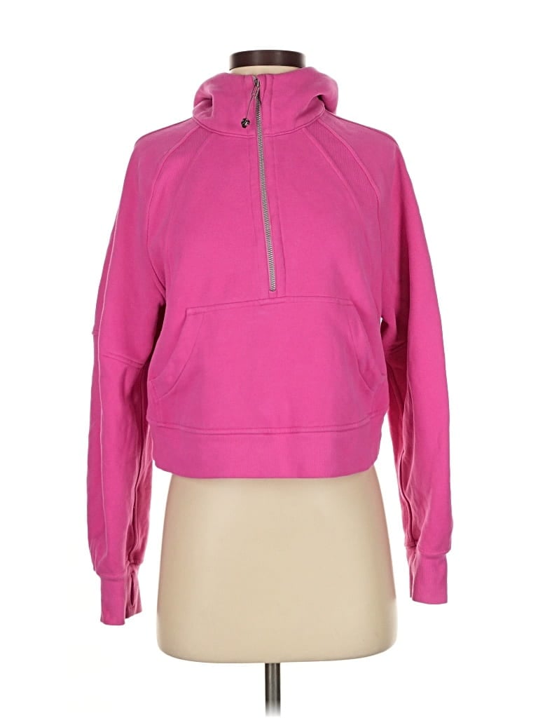 Pre-owned Lululemon Athletica Pullover Hoodie In Pink