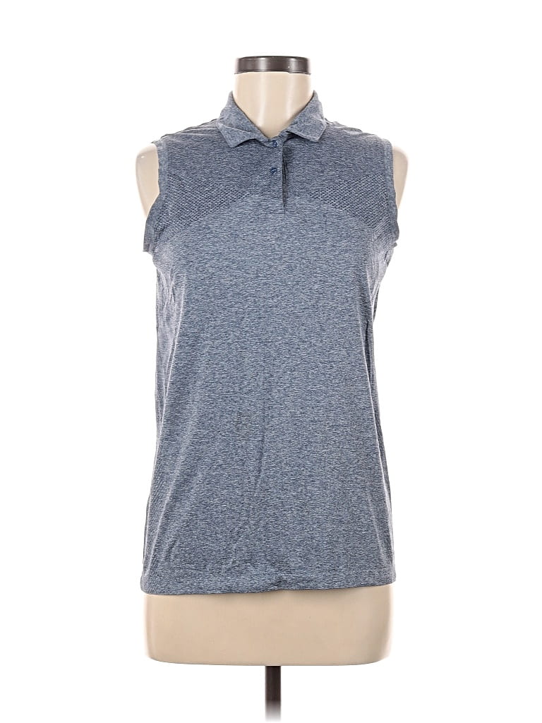 SLAZENGER Pre-owned Sleeveless Button Down Shirt In Blue