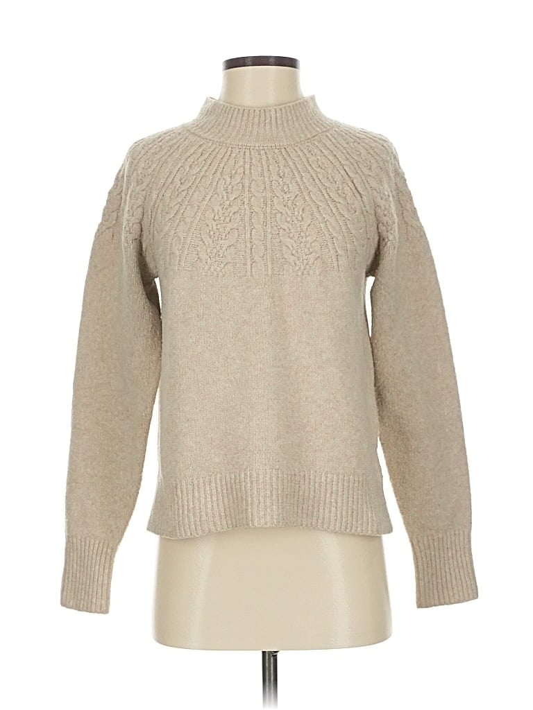 Pre-owned J By Joie Turtleneck Sweater In Brown