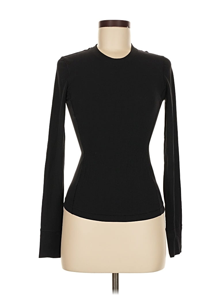 Pre-owned Lululemon Athletica Long Sleeve T-shirt In Black
