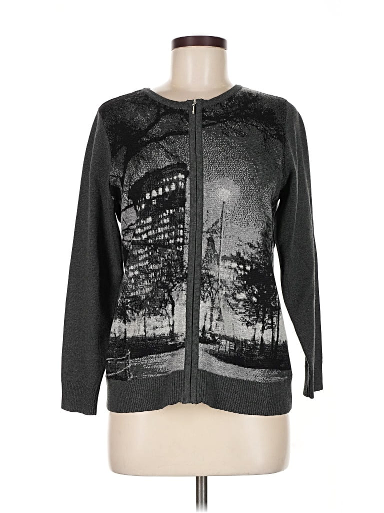 CHRISTOPHER & BANKS Pre-owned Cardigan Sweater In Black