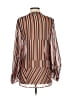 CAbi 100% Polyester Stripes Orange Long Sleeve Blouse Size XS - photo 2