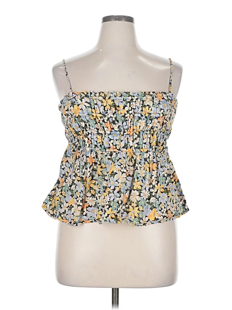 Pre-owned American Eagle Outfitters Sleeveless Blouse In Yellow