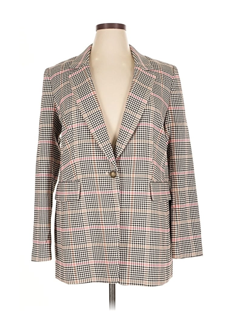 Pre-owned Ann Taylor Loft Blazer Jacket In Gray