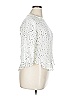 IRO 100% Silk Stars White 3/4 Sleeve Silk Top Size 34 waist - photo 4