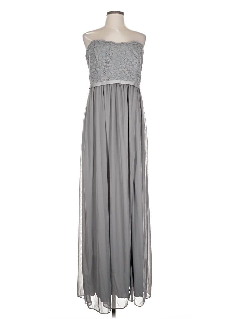 Pre-owned David's Bridal Casual Dress In Gray