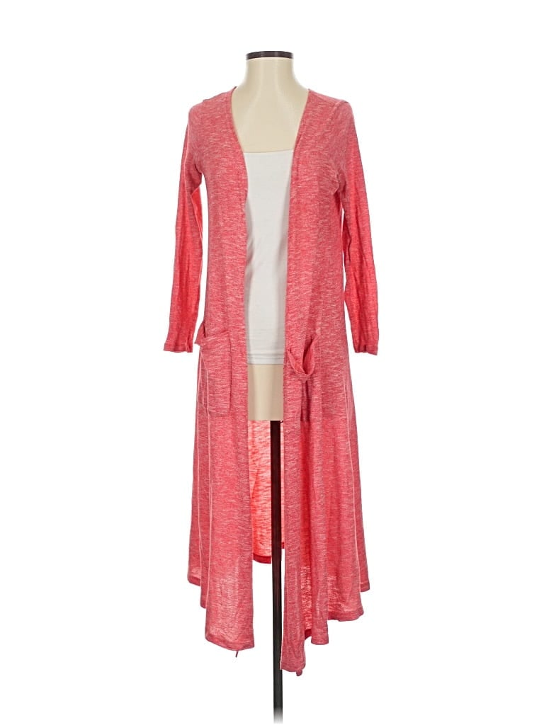 Pre-owned Lularoe Cardigan Sweater In Red