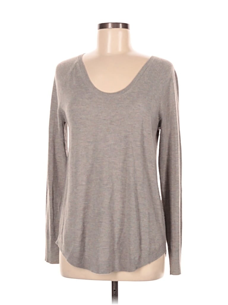 Pre-owned Ann Taylor Loft Pullover Sweater In Gray