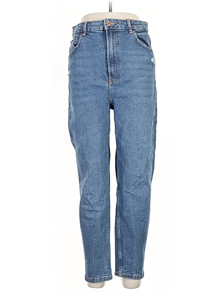 Pre-owned Bershka Jeans In Blue