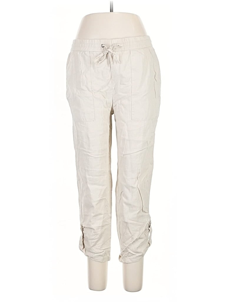 Pre-owned Jules & Leopold Linen Pants In White