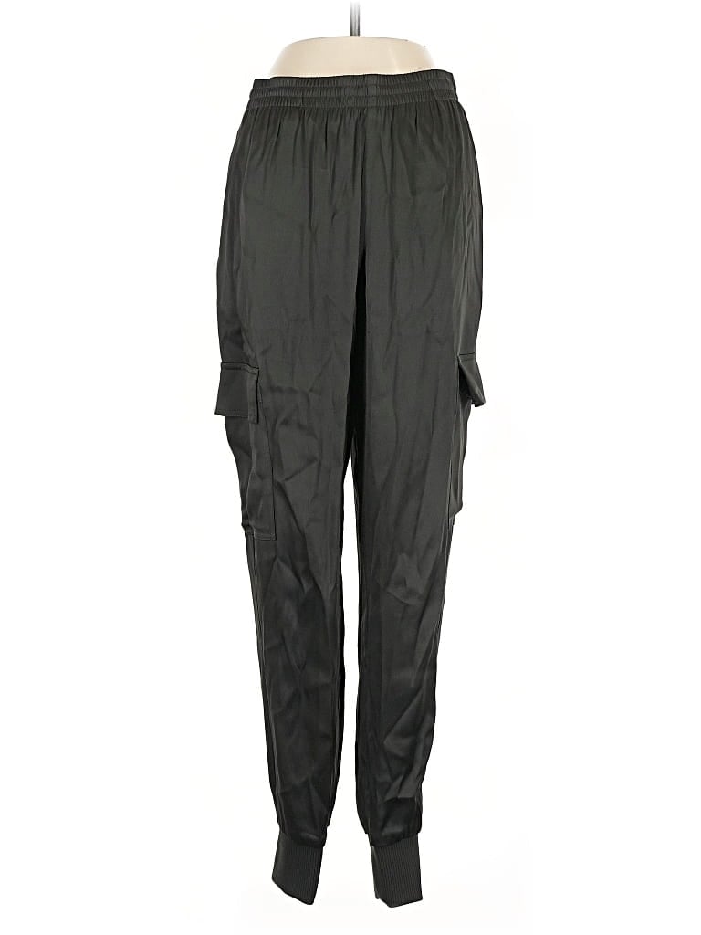Pre-owned Good American Cargo Pants In Black