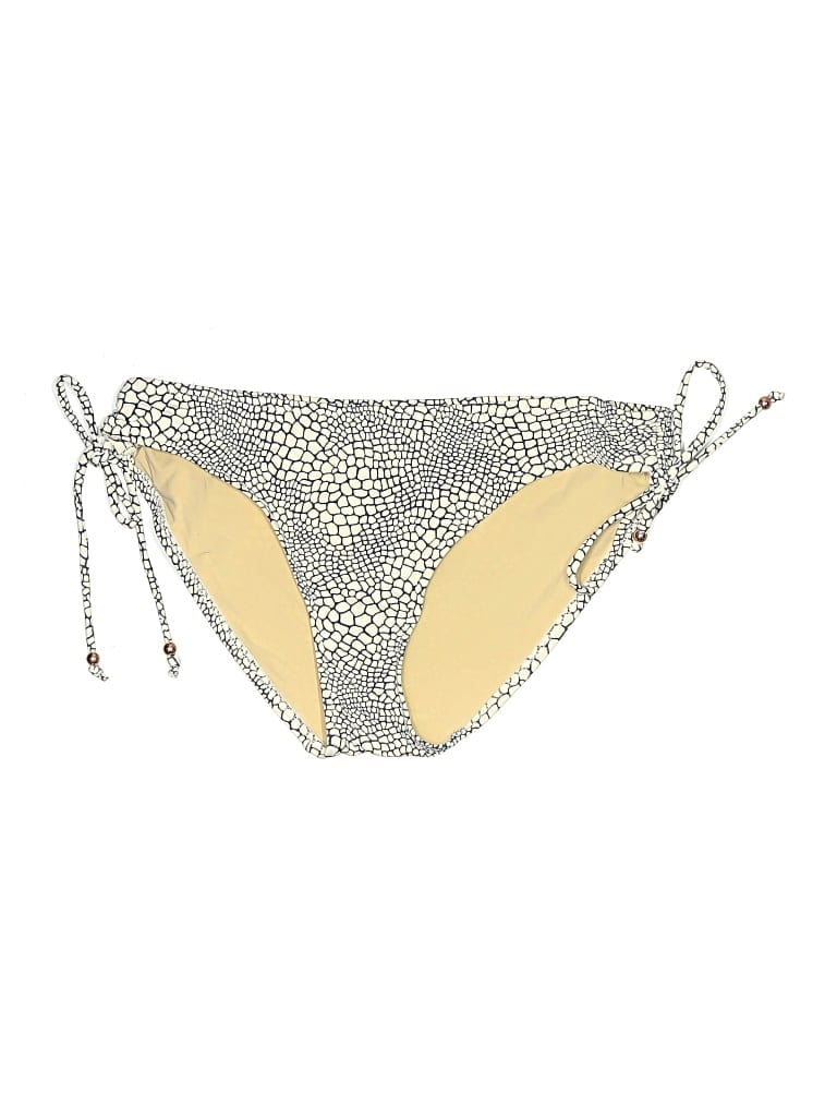 Pre-owned A Pea In The Pod Swimsuit Bottoms In Gold